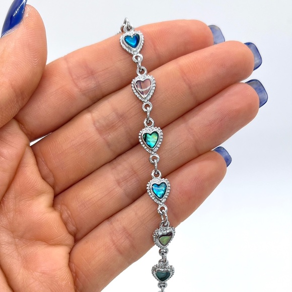 Heart Shapes Colored Bracelet - Picture 2 of 5